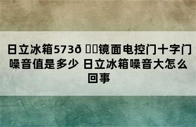 日立冰箱573𠃊镜面电控门十字门噪音值是多少 日立冰箱噪音大怎么回事